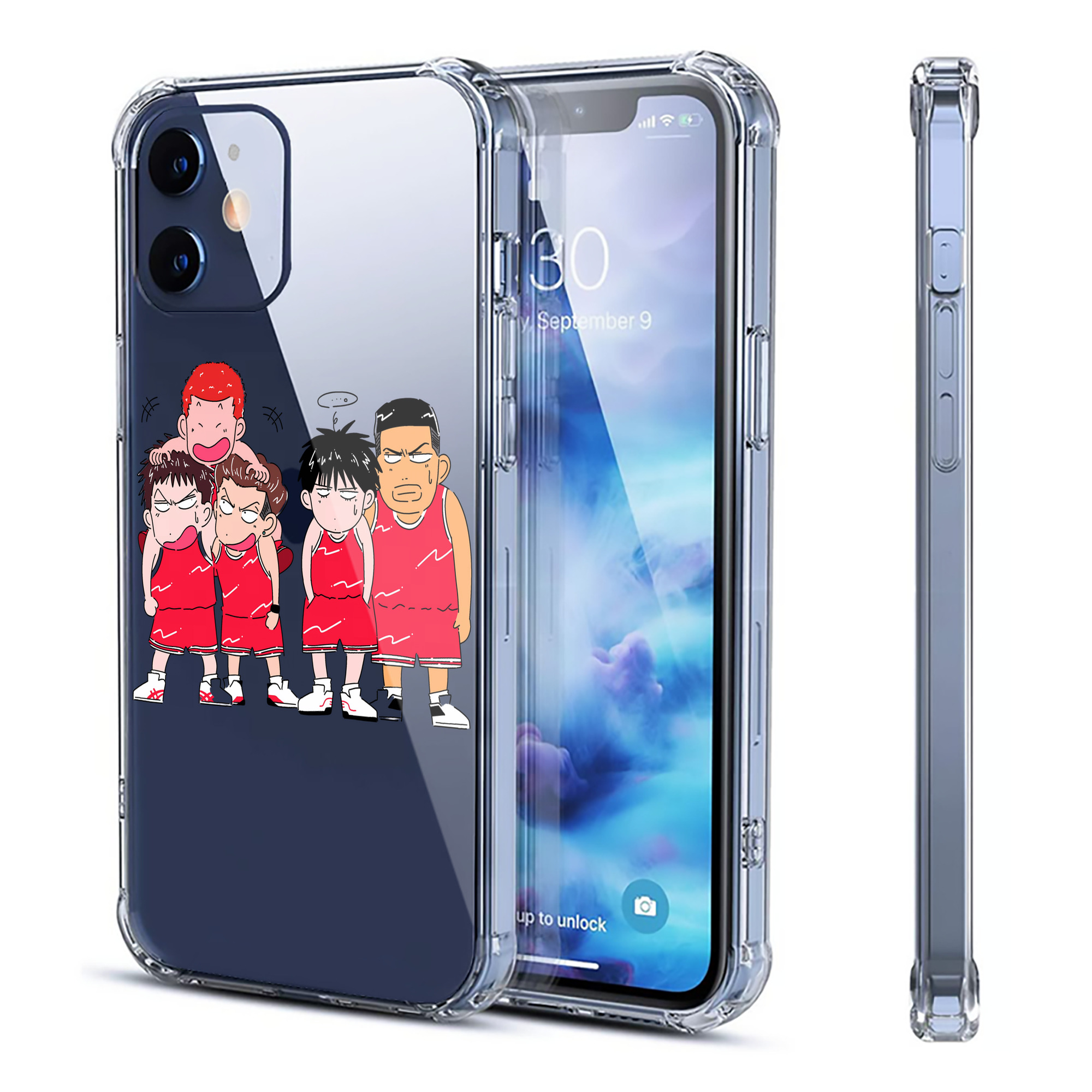 （画像用） SLAM DUNK／スラムダンク 【iPhone 12シリーズ対応】透明スマホケース（クリアソフトケース）